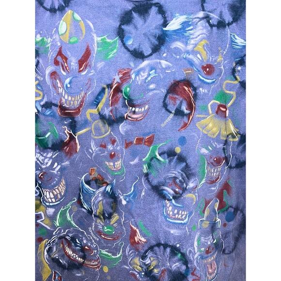 Supreme Clowns Tee Bleached Navy FW19 Week 17 Men’s Medium 100% Cotton - Picture 7 of 10